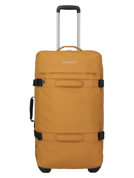 Travelite Utazótáska Travelite Bolonia Wheeled Duffle L Sárga