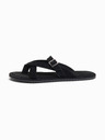 Ombre Clothing Férfi velúr papucs további stabilizáló szalagokkal - fekete V1 OM-FOSF-0253 Ombre Clothing