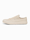 Ombre Clothing Egyszínű alacsony férfi sportcipő – világos bézs V2 OM-FOTL-0189 Ombre Clothing