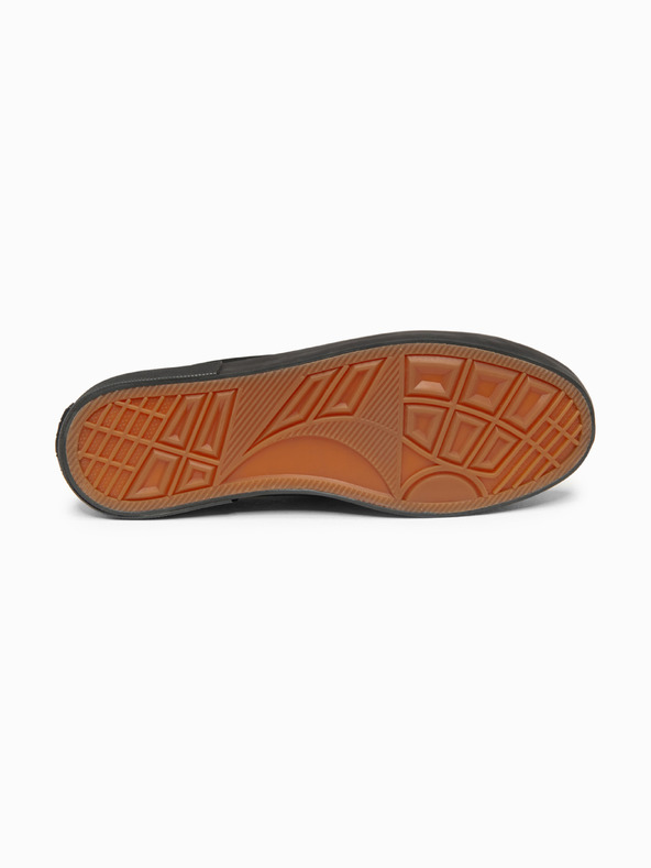 Ombre Clothing Alacsony, egyszínű férfi sportcipő – fekete V5 OM-FOTL-0189 Ombre Clothing