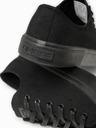 Ombre Clothing Alacsony, egyszínű férfi sportcipő – fekete V5 OM-FOTL-0189 Ombre Clothing