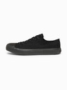 Ombre Clothing Alacsony, egyszínű férfi sportcipő – fekete V5 OM-FOTL-0189 Ombre Clothing