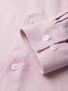 Ombre Clothing Férfi viszkóz és lenvászon ing, regular szabás – pasztell rózsaszín V3 OM-SHCS-0190 Ombre Clothing