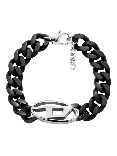 Diesel Unisex acél karkötő Diesel Oval D Logo DX1611931