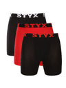 Styx Három darabos készlet - férfi boxeralsó Styx hosszú sportos elasztikus többszínű Styx hosszú sportos boxeralsó