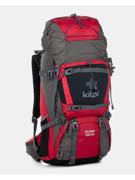 Kilpi Szürke és piros unisex sporthátizsák Kilpi ECRINS (45+5 l)