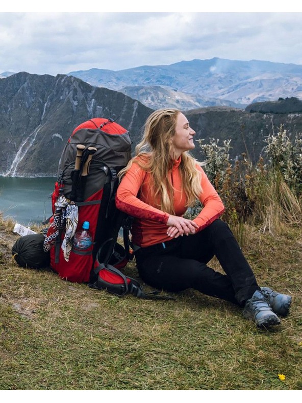 Kilpi Szürke és piros unisex sporthátizsák Kilpi ECRINS (45+5 l)