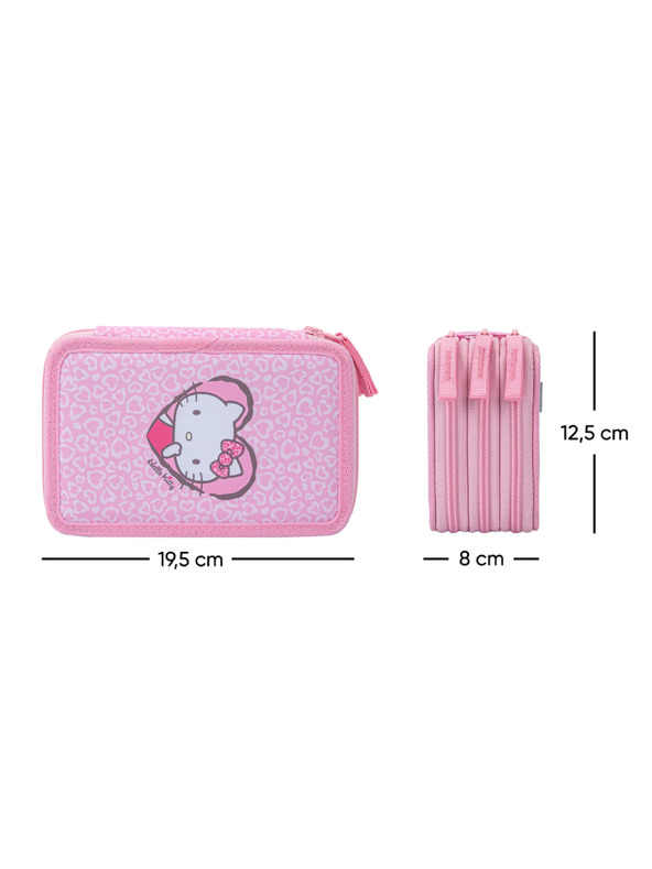 BAAGL  BAAGL Iskolai háromszintes tolltartó Hello Kitty Sweet Leopard GRS