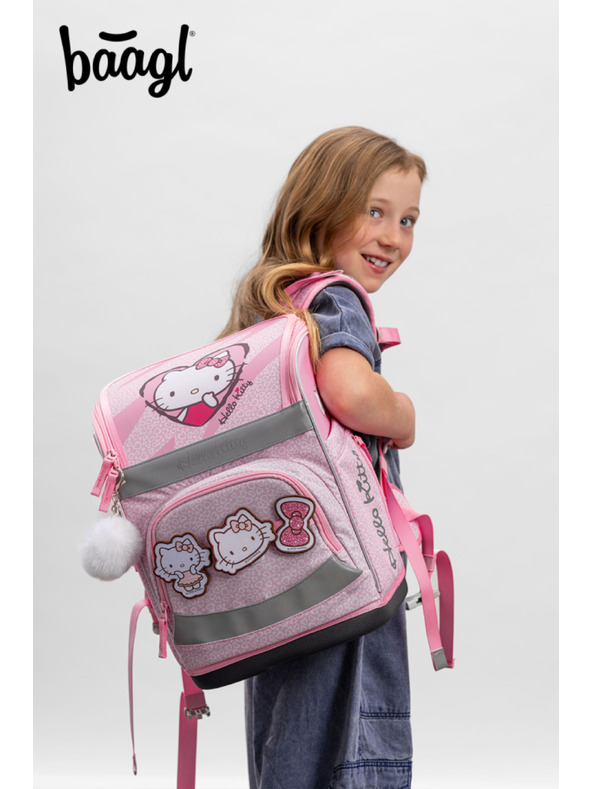 BAAGL  BAAGL Iskolai aktatáska Zippy Plus Hello Kitty Sweet Leopard GRS