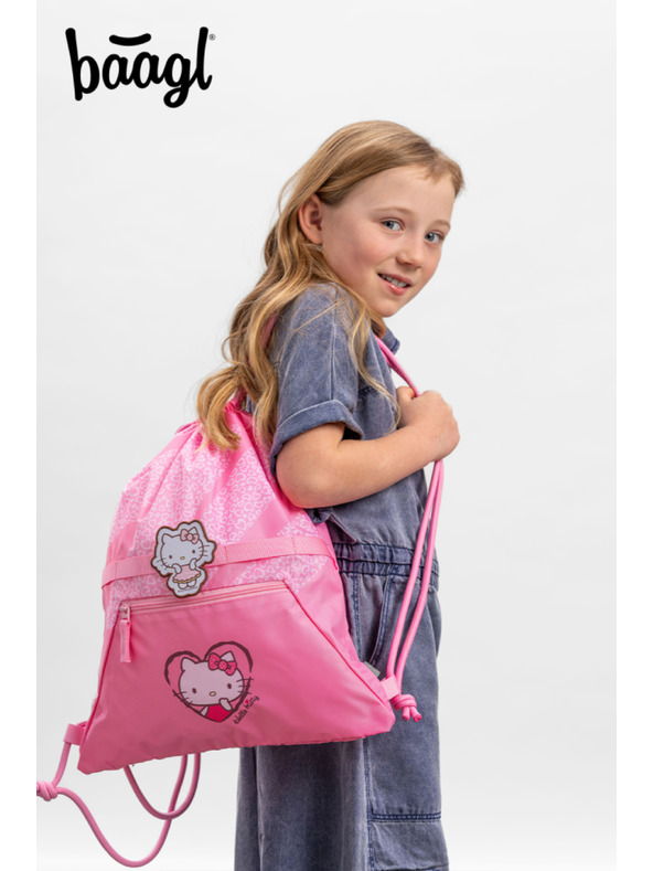 BAAGL  BAAGL Táska zsebekkel Hello Kitty Sweet Leopard GRS