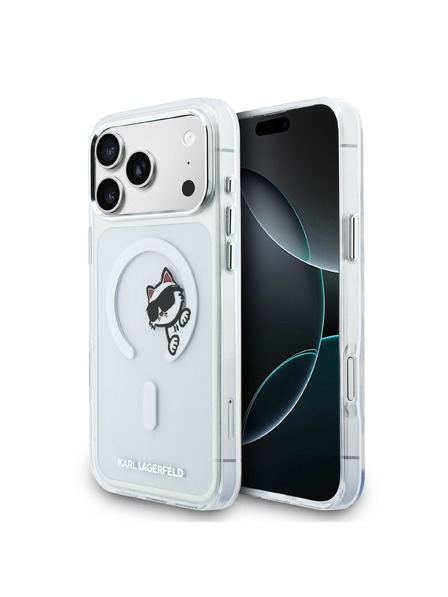 Karl Lagerfeld Karl Lagerfeld IML Choupette Peekaboo MagSafe Hátsó Tok iPhone 17 Pro Max-hoz Átlátszó