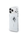 Karl Lagerfeld Karl Lagerfeld IML Choupette Peekaboo MagSafe Hátsó Tok iPhone 17 Pro Max-hoz Átlátszó