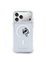 Karl Lagerfeld Karl Lagerfeld IML Choupette Peekaboo MagSafe Hátsó Tok iPhone 17 Pro Max-hoz Átlátszó