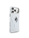 Karl Lagerfeld Karl Lagerfeld IML Choupette Peekaboo MagSafe Hátsó Tok iPhone 17 Pro Max-hoz Átlátszó