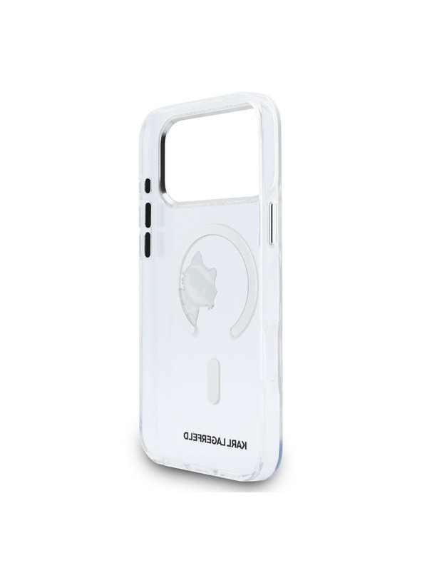 Karl Lagerfeld Karl Lagerfeld IML Choupette Peekaboo MagSafe Hátsó Tok iPhone 17 Pro Max-hoz Átlátszó