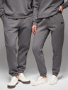 Ombre Clothing Klasszikus uniszex jogging nadrág húzózsinórral - szürke V18 OU-PSBC-0100 Ombre Clothing