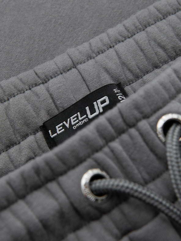 Ombre Clothing Klasszikus uniszex jogging nadrág húzózsinórral - szürke V18 OU-PSBC-0100 Ombre Clothing