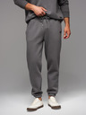 Ombre Clothing Klasszikus uniszex jogging nadrág húzózsinórral - szürke V18 OU-PSBC-0100 Ombre Clothing