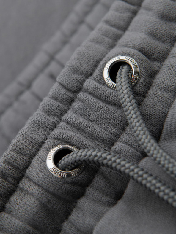 Ombre Clothing Klasszikus uniszex jogging nadrág húzózsinórral - szürke V18 OU-PSBC-0100 Ombre Clothing