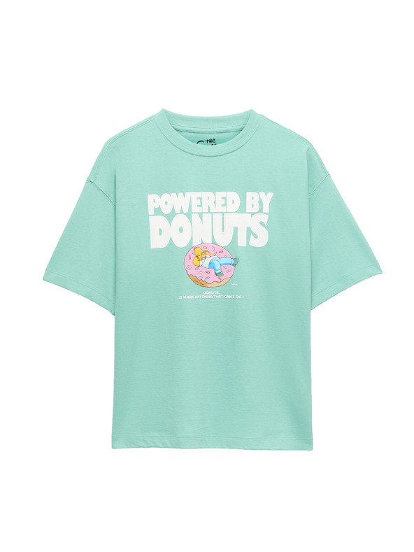 Marks & Spencer Tiszta pamut pólóing The Simpsons™ motívummal (6–16 év) Marks & Spencer kék