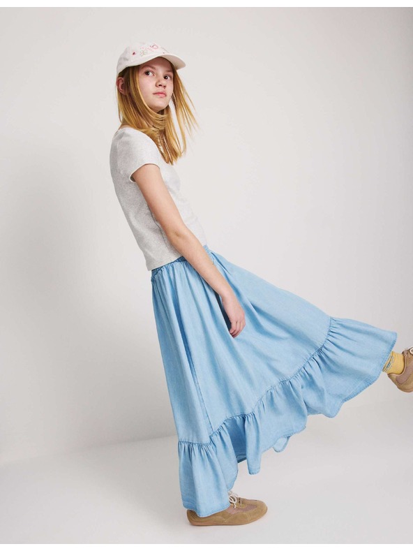 Marks & Spencer Jersey maxi szoknya A-vonalú fazonban (6–16 év) Marks & Spencer tengerészeti kék