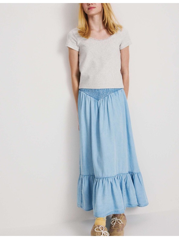 Marks & Spencer Jersey maxi szoknya A-vonalú fazonban (6–16 év) Marks & Spencer tengerészeti kék