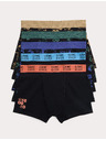 Marks & Spencer 5 pár magas pamuttartalmú játékmotívumos boxeralsó csomag (5–16 év) Marks & Spencer fekete