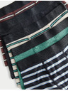 Marks & Spencer Csíkos magas pamuttartalmú boxeralsó (5–16 év), 5 pár csomag Marks & Spencer többszínű