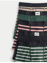 Marks & Spencer Csíkos, rugalmas derekú pamut alsónadrág, 5 db egy csomagban (5-16 éves) Marks & Spencer multicolor