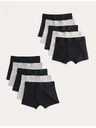 Marks & Spencer Pamut boxeralsó sztreccsel, 10 pár csomagban (5–16 év) Marks & Spencer fekete