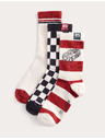 Marks & Spencer Cars™ magas pamuttartalmú sokni, 3 pár csomagban (6-os méret – 3½-es méret) Marks & Spencer piros