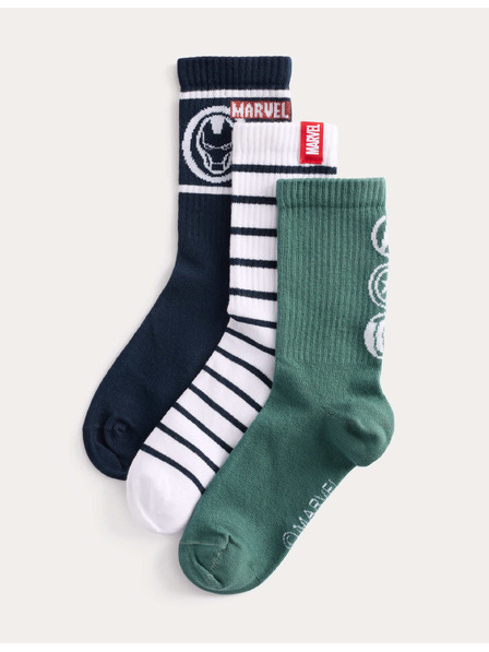 Marks & Spencer Marvel™ bokasokni, 3 pár csomagban (6-os méret – 7-es méret) Marks & Spencer zöld