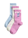 Marks & Spencer Lilo & Stitch™ zokni, 3 páros szett (6 kicsi – 7 nagy) Marks & Spencer rózsaszín