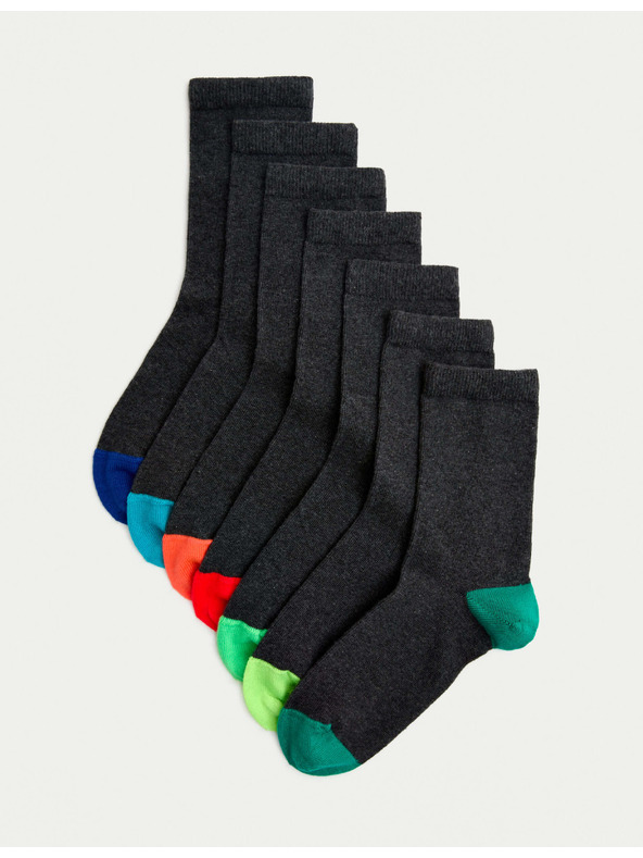 Marks & Spencer Zokni, 7 db csomagban (8½–12 kicsi – 7½–10½ nagy) Marks & Spencer szürke