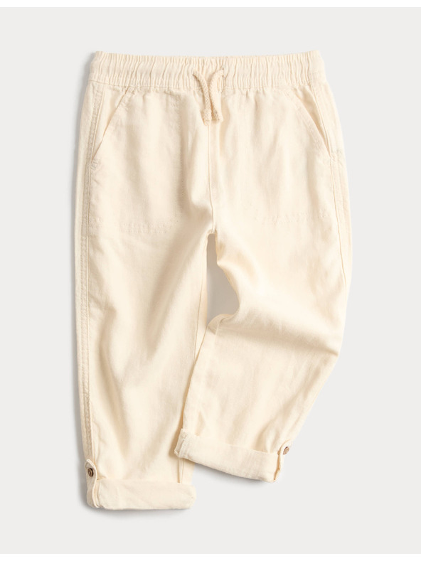 Marks & Spencer Nadrág magas lentartalommal (2–8 év) Marks & Spencer krém