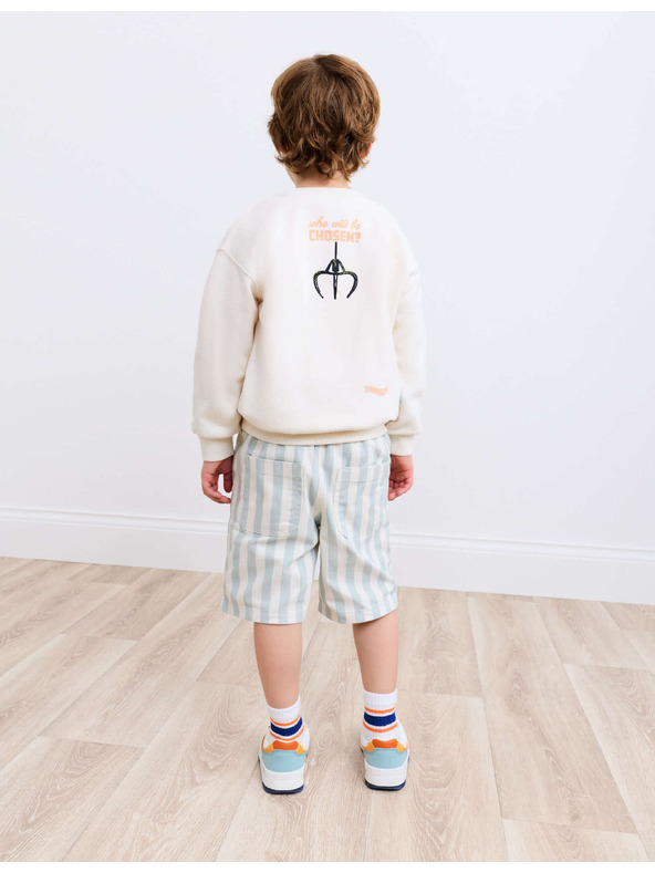Marks & Spencer Toy Story™ magas pamuttartalmú pulóver (2–8 év) Marks & Spencer krém