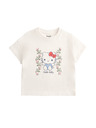 Marks & Spencer Hello Kitty™ póló, tiszta pamut (2-8 éves korig) Marks & Spencer törtfehér