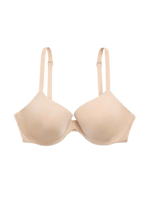 Marks & Spencer Láthatatlan Body Invisibles™ melltartó félkosárral kötöttel, (A-E) Marks & Spencer bézs