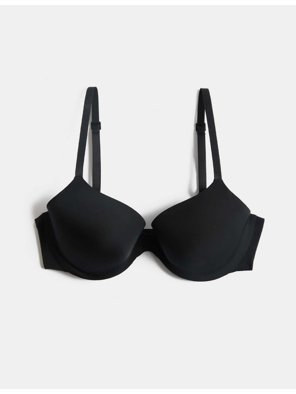 Marks & Spencer Láthatatlan Body Invisibles™ melltartó félkosárral kötöttel, (A-E) Marks & Spencer fekete