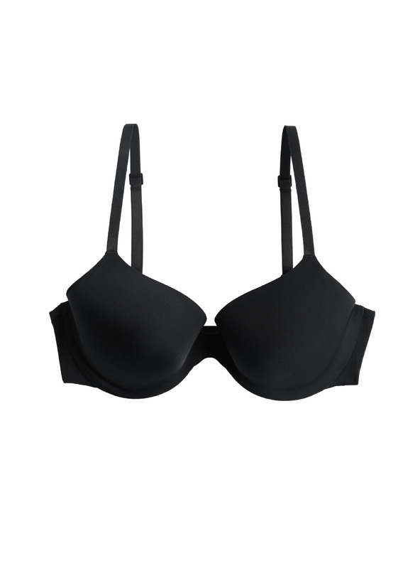 Marks & Spencer Láthatatlan Body Invisibles™ melltartó félkosárral kötöttel, (A-E) Marks & Spencer fekete