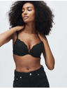 Marks & Spencer Csipkés push-up dekoltázs melltartó Jasmine kötöttel, (méret A–E) Marks & Spencer fekete