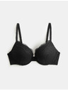 Marks & Spencer Csipkés push-up dekoltázs melltartó Jasmine kötöttel, (méret A–E) Marks & Spencer fekete