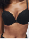 Marks & Spencer Csipkés push-up dekoltázs melltartó Jasmine kötöttel, (méret A–E) Marks & Spencer fekete