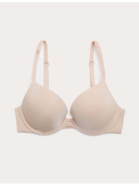 Marks & Spencer Láthatatlan Body Invisibles™ dekoltázs push-up melltartó kötöttel, (A–E) Marks & Spencer bézs