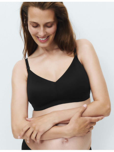 Marks & Spencer Terhes láthatatlan Body Invisibles™ szoptatós melltartó merevítő nélkül (A–H) Marks & Spencer fekete