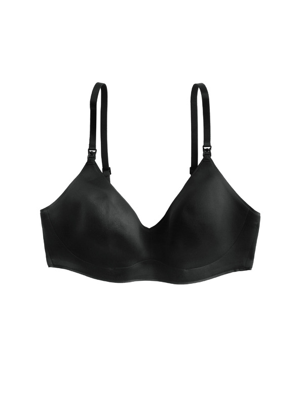 Marks & Spencer Terhes láthatatlan Body Invisibles™ szoptatós melltartó merevítő nélkül (A–H) Marks & Spencer fekete
