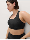 Marks & Spencer Közepesen merevítő sportmelltartó géles második bőrrel Marks & Spencer fekete