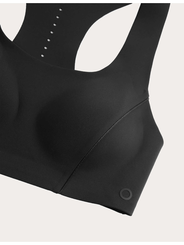 Marks & Spencer Közepesen merevítő sportmelltartó géles második bőrrel Marks & Spencer fekete