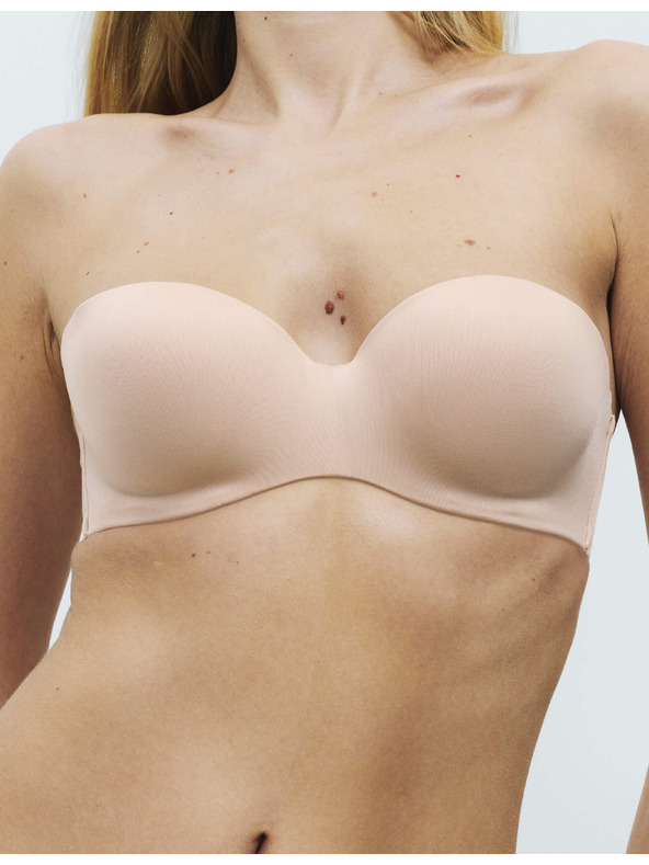 Marks & Spencer Láthatatlan Body Invisibles™ melltartó pánt nélkül merevítővel, méret A–E Marks & Spencer bézs