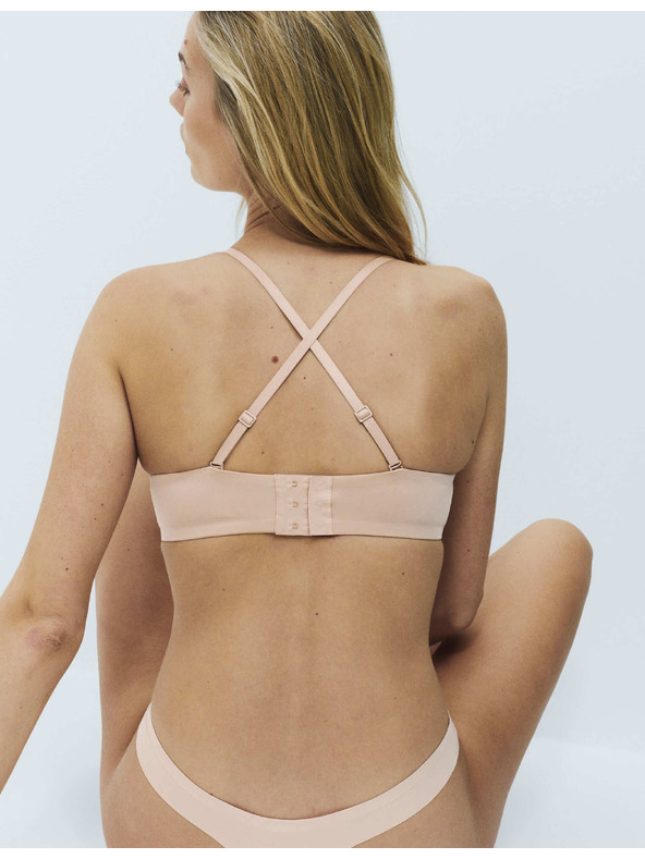 Marks & Spencer Láthatatlan Body Invisibles™ melltartó pánt nélkül merevítővel, méret A–E Marks & Spencer bézs
